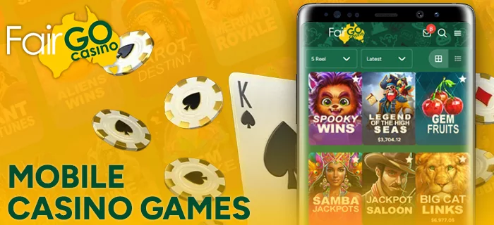 Play games at FairGo mobile online casino