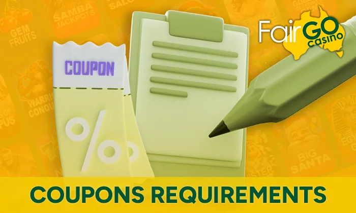 Requirements for using Bonus Codes at FairGo Casino in Australia