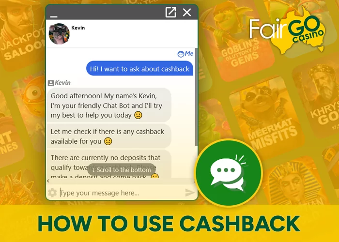 Instruction on how to use FairGo cashback