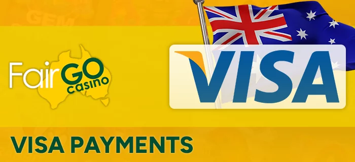 Visa payment method in Fair Go Casino Australia