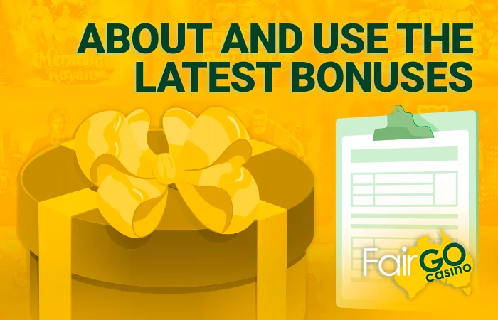 About past bonus offers on the Fair Go Casino website